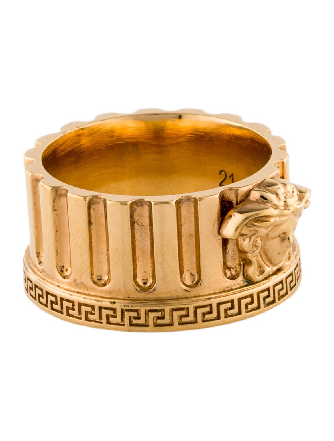 VERSACE｜FASHION PROPS (LE COLONNE MEDUSA RING (1010470 La Medusa Ring Gold | VERSACE US