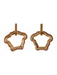 Versace Crystal La Medusa Curve Drop Earrings