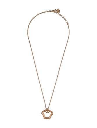 Versace 'La Medusa' Curve Pendant Necklace
