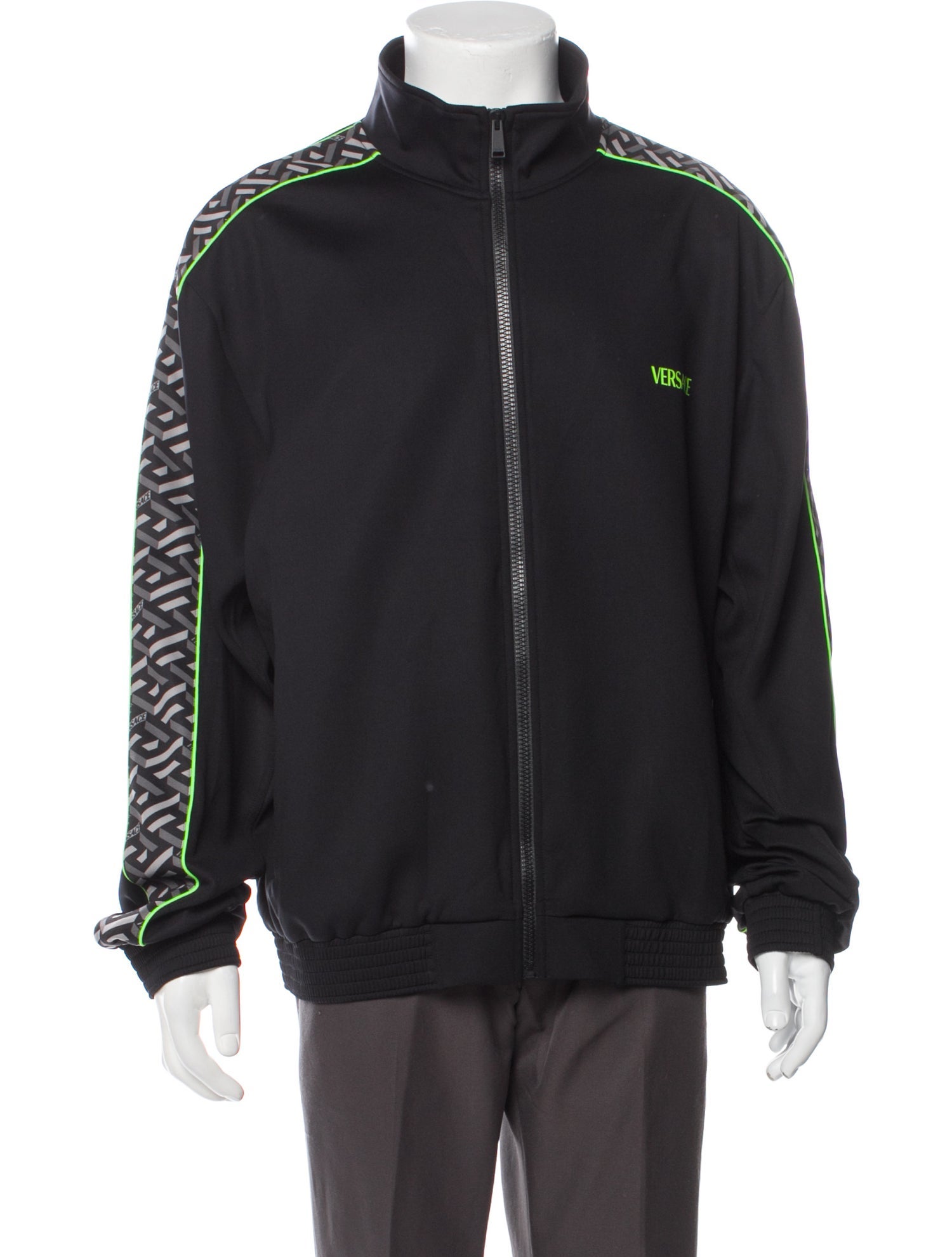 Versace Colorblock Pattern Windbreaker w/ Tags