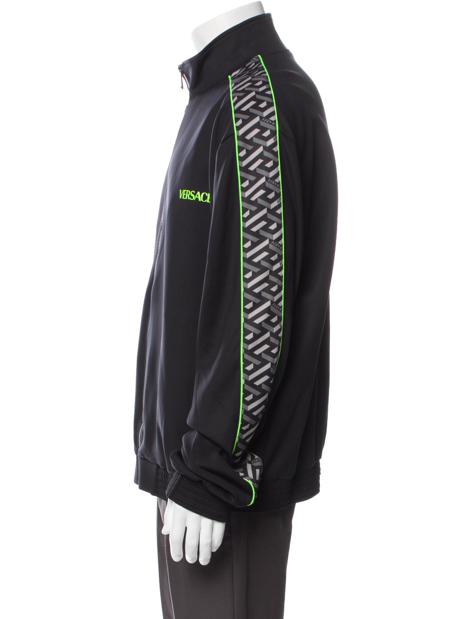 Versace Colorblock Pattern Windbreaker w/ Tags