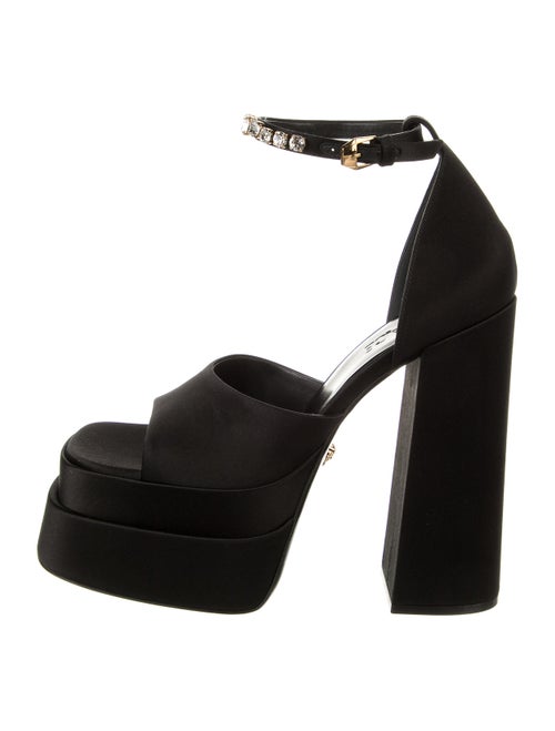 Versace Medusa Insignia Canvas Sandals