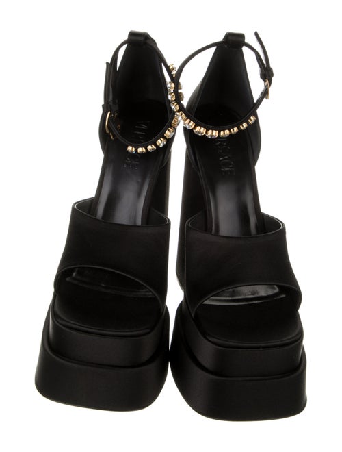 Versace Medusa Insignia Canvas Sandals