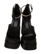 Versace Medusa Insignia Canvas Sandals