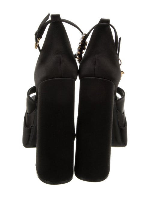 Versace Medusa Insignia Canvas Sandals