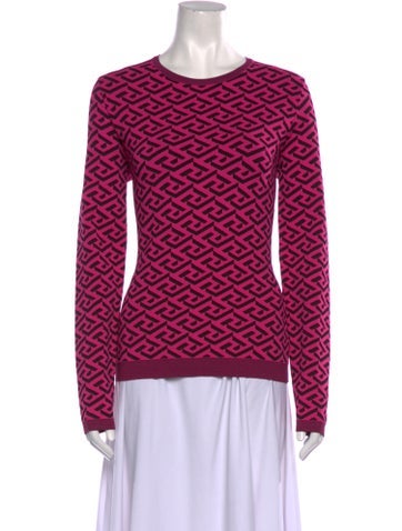 Versace Tops Printed Crew Neck Sweatshirt Us8, It44 | M