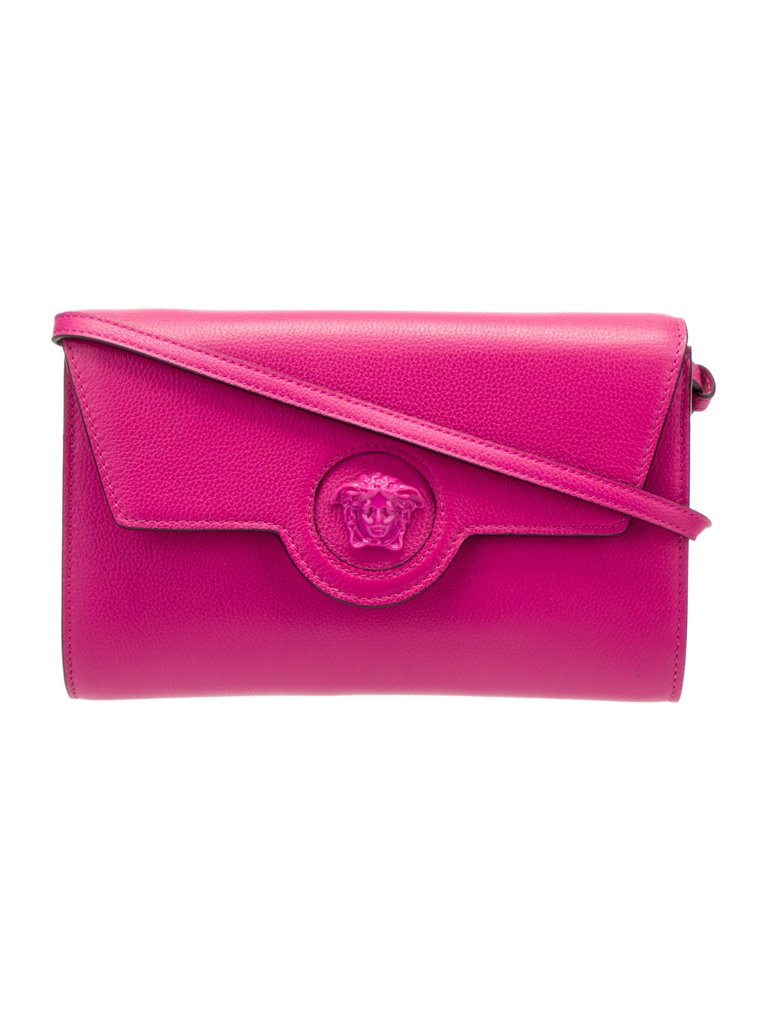 Versace Leather La Medusa Crossbody Bag Pink Crossbody Bags, Handbags