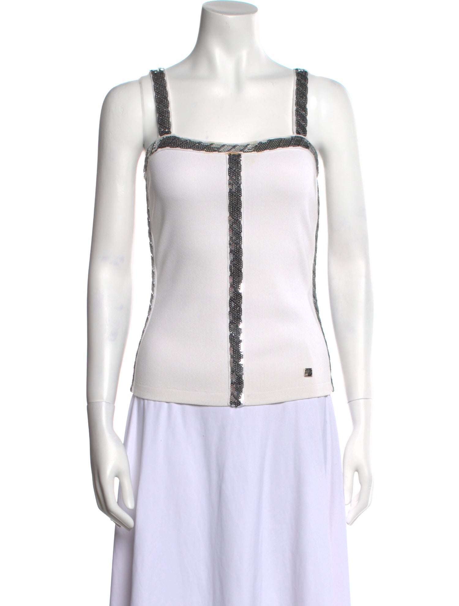 Versace Collection Mock Neck Long Sleeve Button-Up Top