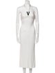 Versace V-Neck Long Dress