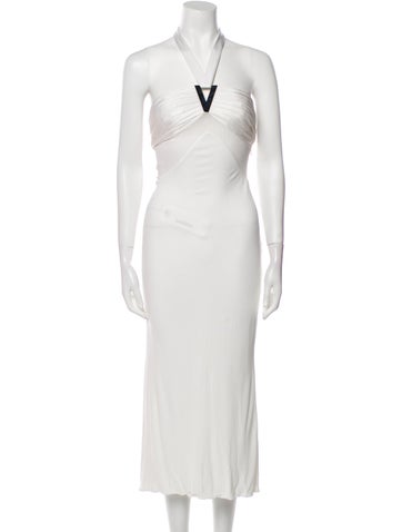 Versace Dresses V-Neck Long Dress Us4, It40 | S