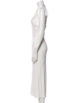 Versace V-Neck Long Dress