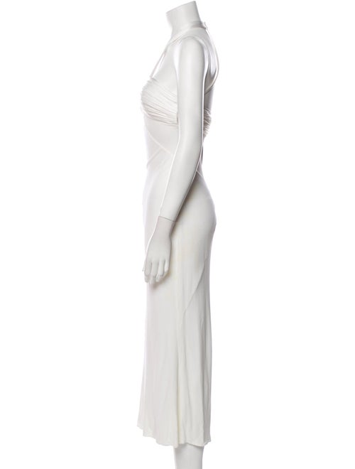 Versace V-Neck Long Dress