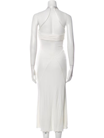 Versace V-Neck Long Dress