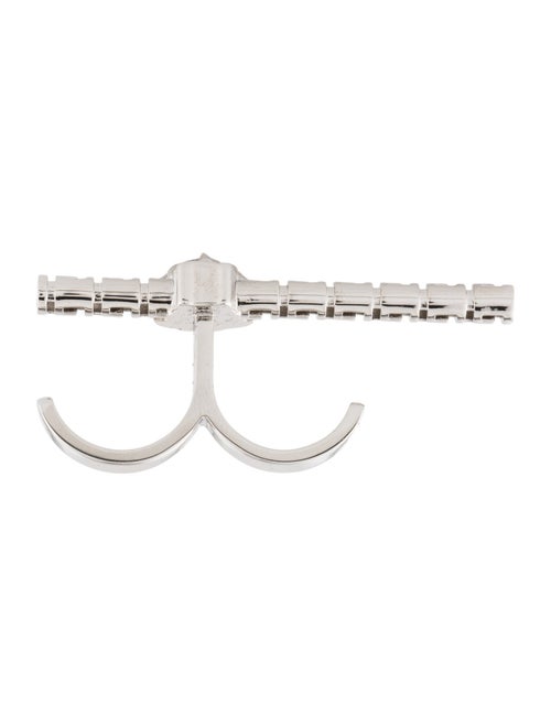 Versace Greek Motif Double Cocktail Ring