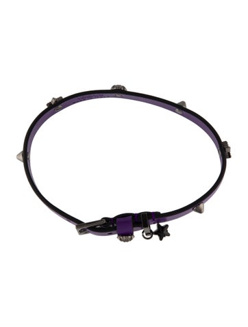 Versace Choker Crystal Studded Medusa Necklace