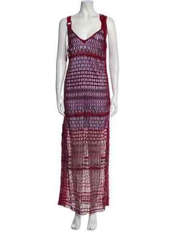 Versace Dresses Printed Long Dress Us8, It44 | M