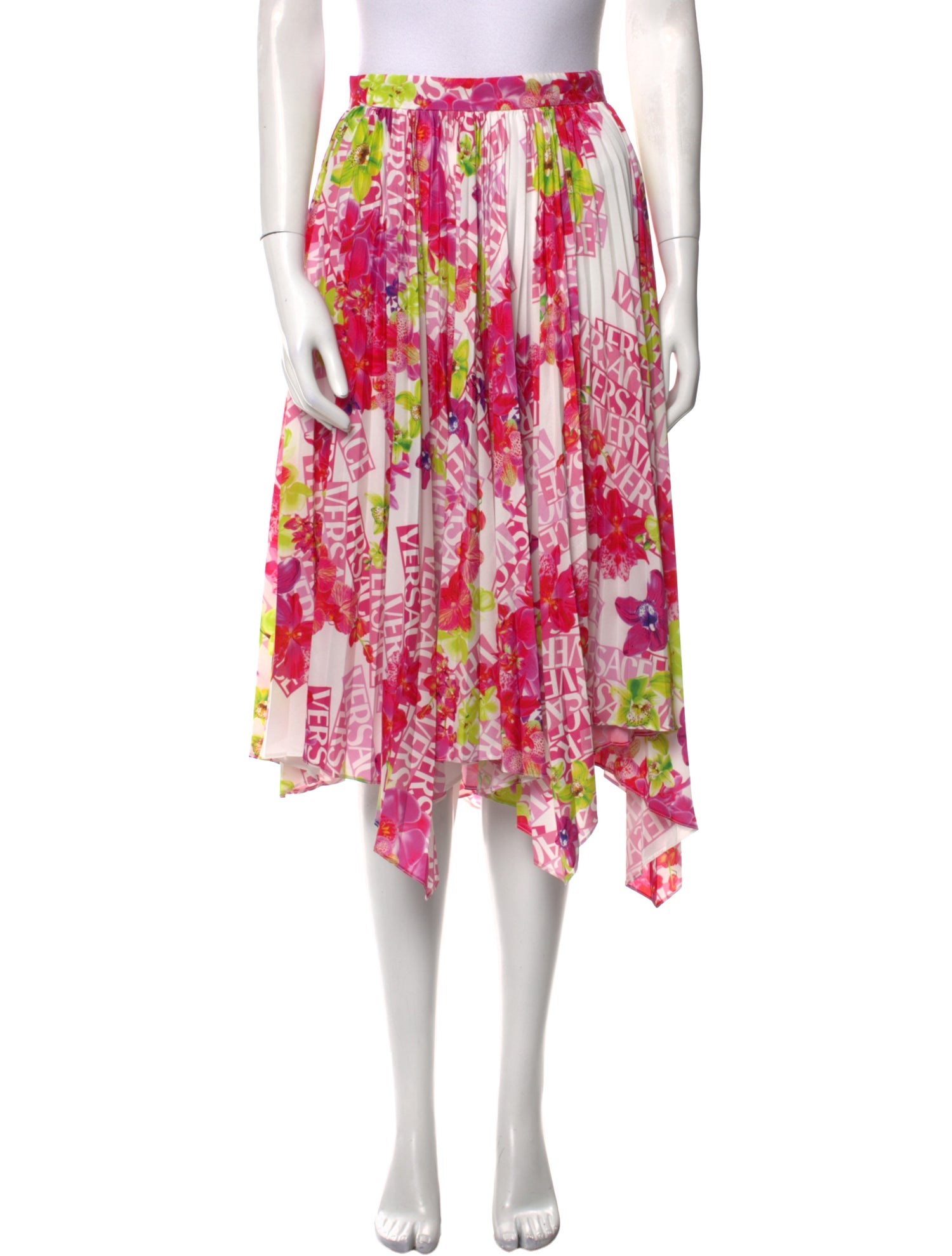 Versace Printed Midi Length Skirt