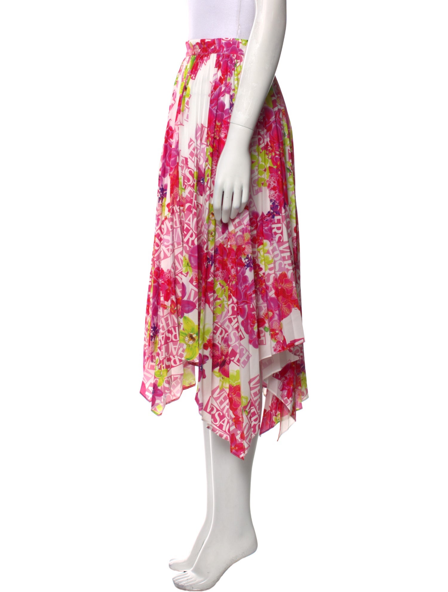 Versace Printed Midi Length Skirt