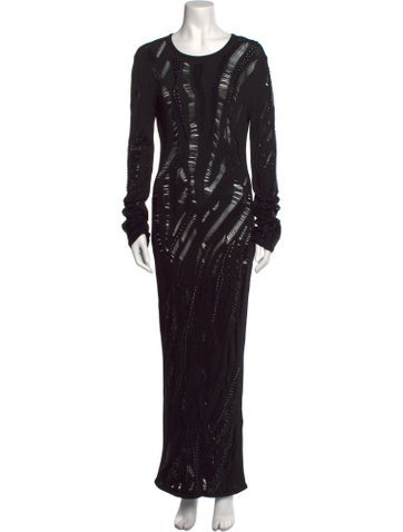 Versace Dresses Scoop Neck Long Dress M