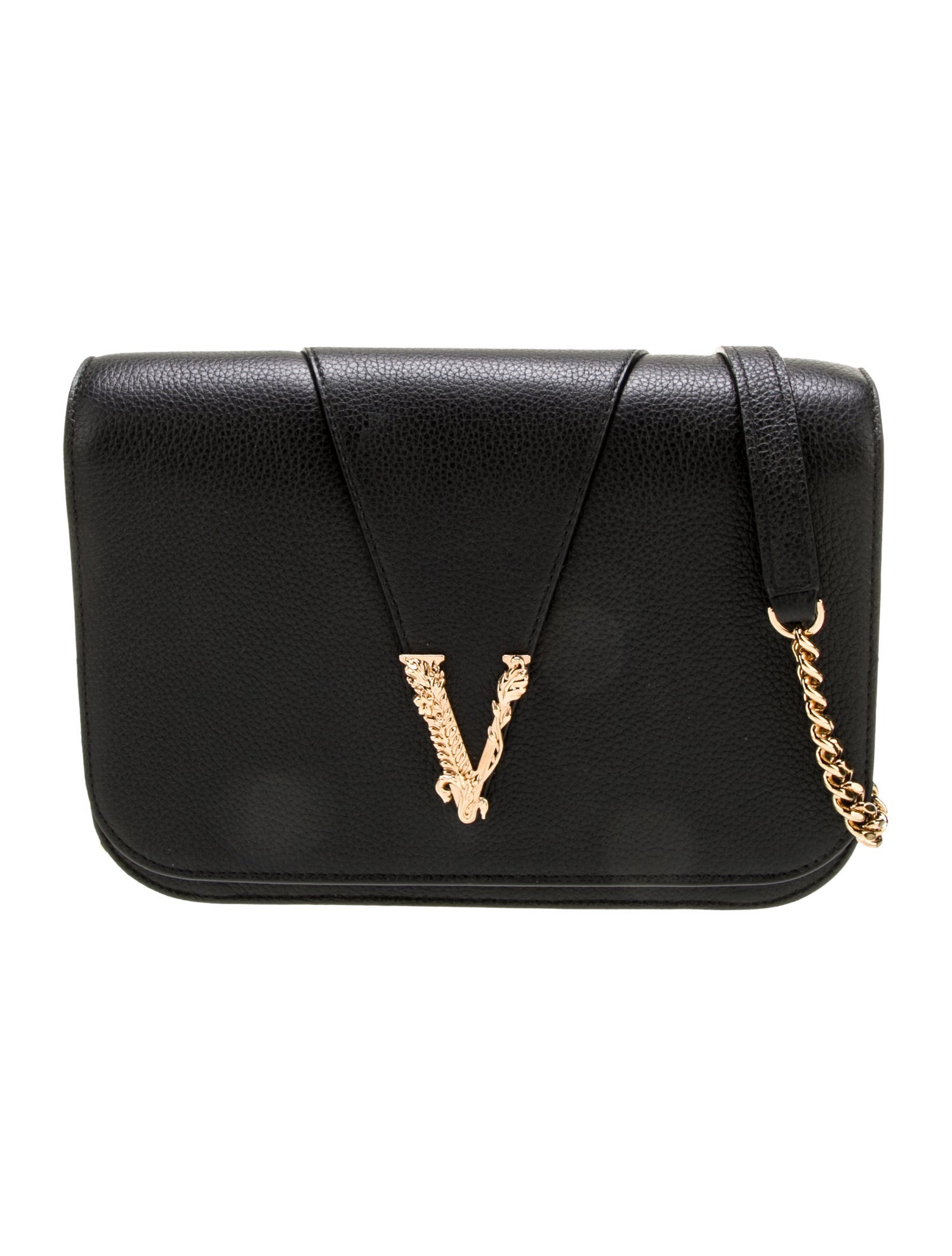 Versace Leather Evening Bag Crossbody Bags, Handbags The RealReal