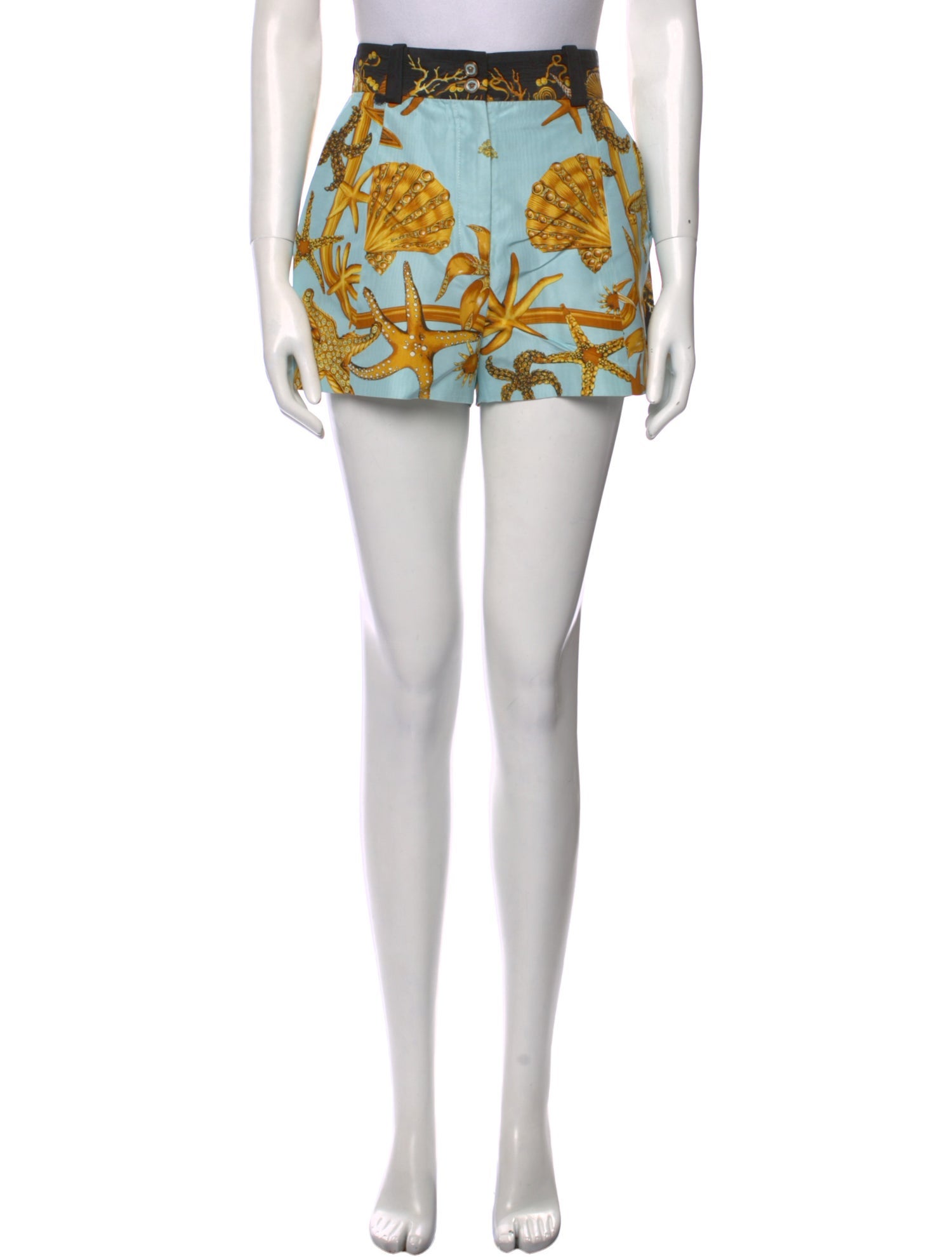 Versace Silk Mini Shorts