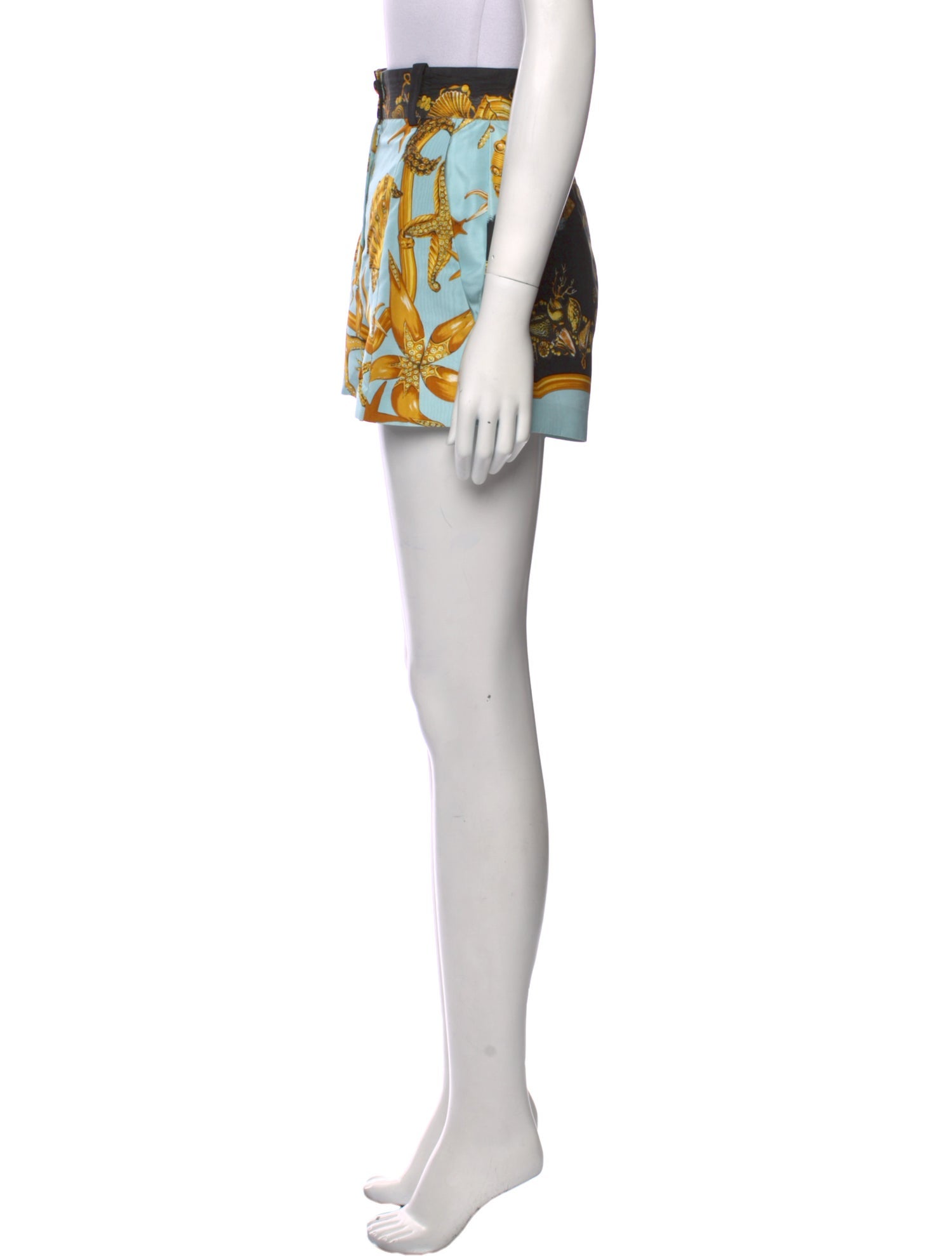 Versace Silk Mini Shorts