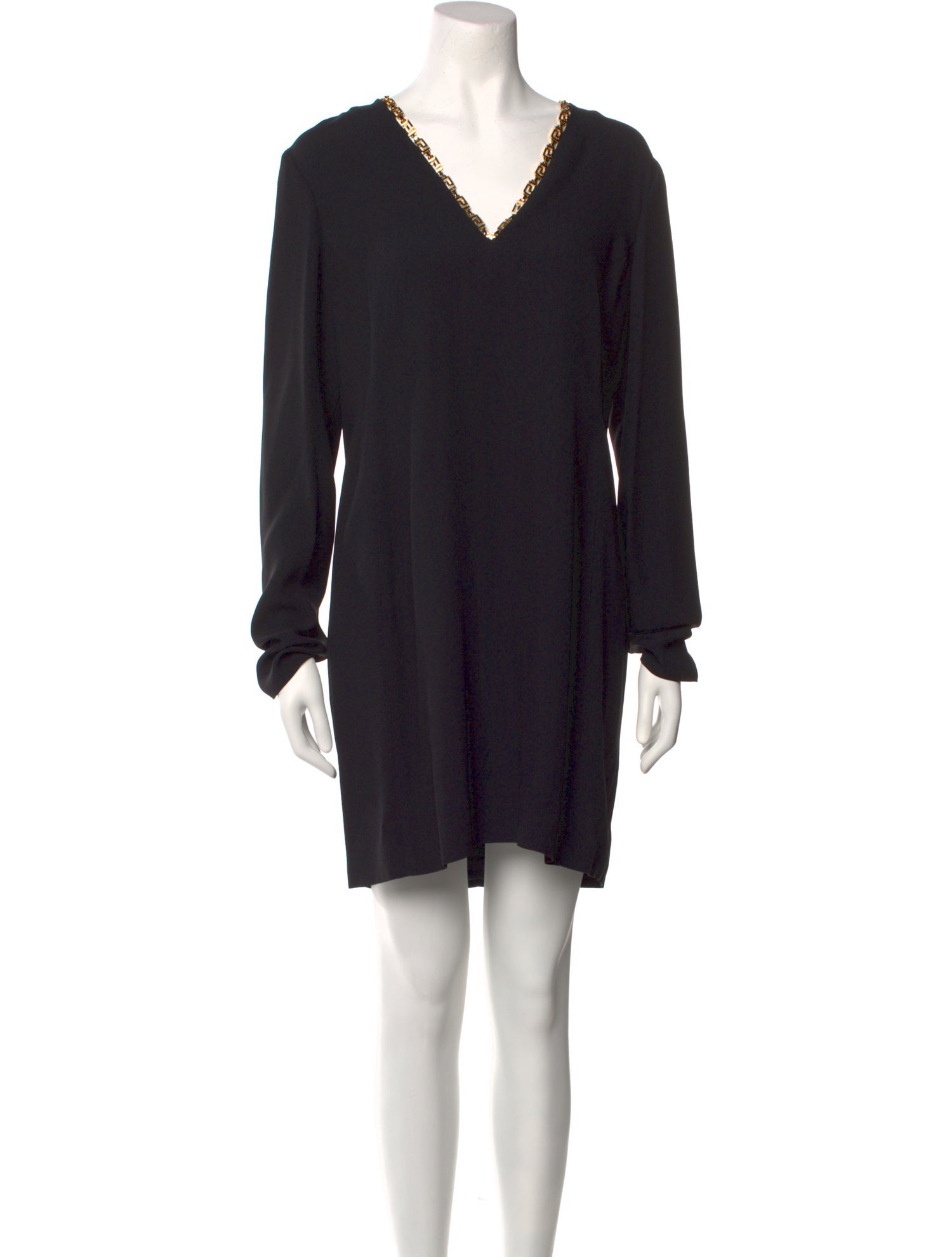 Versace V-Neck Mini Dress