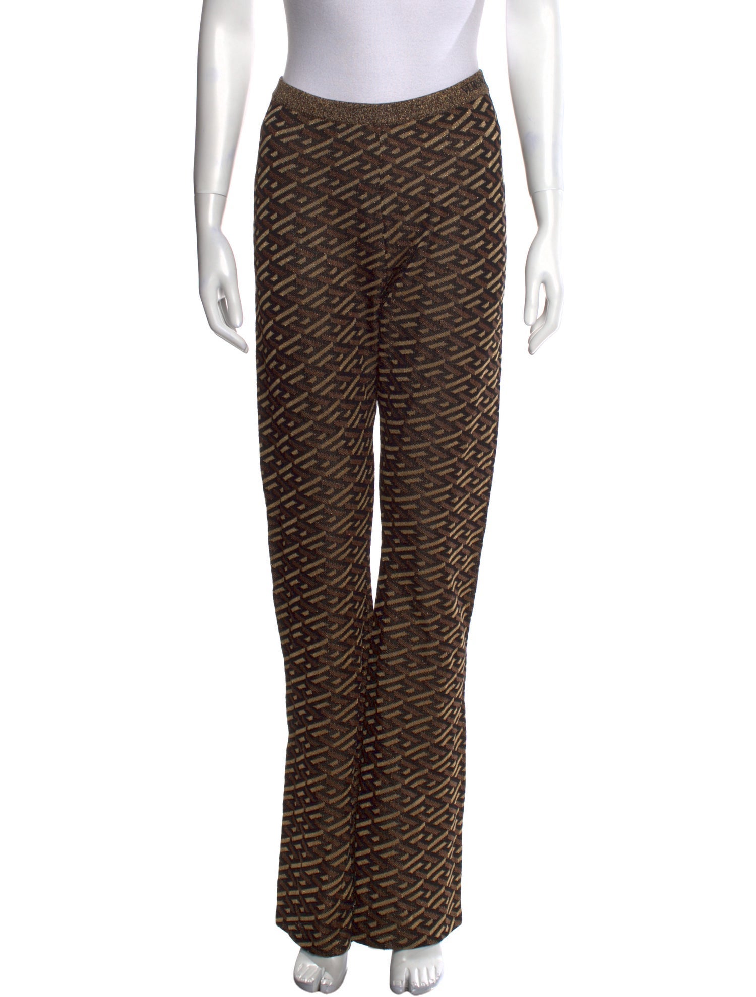 Versace Printed Wide Leg Pants