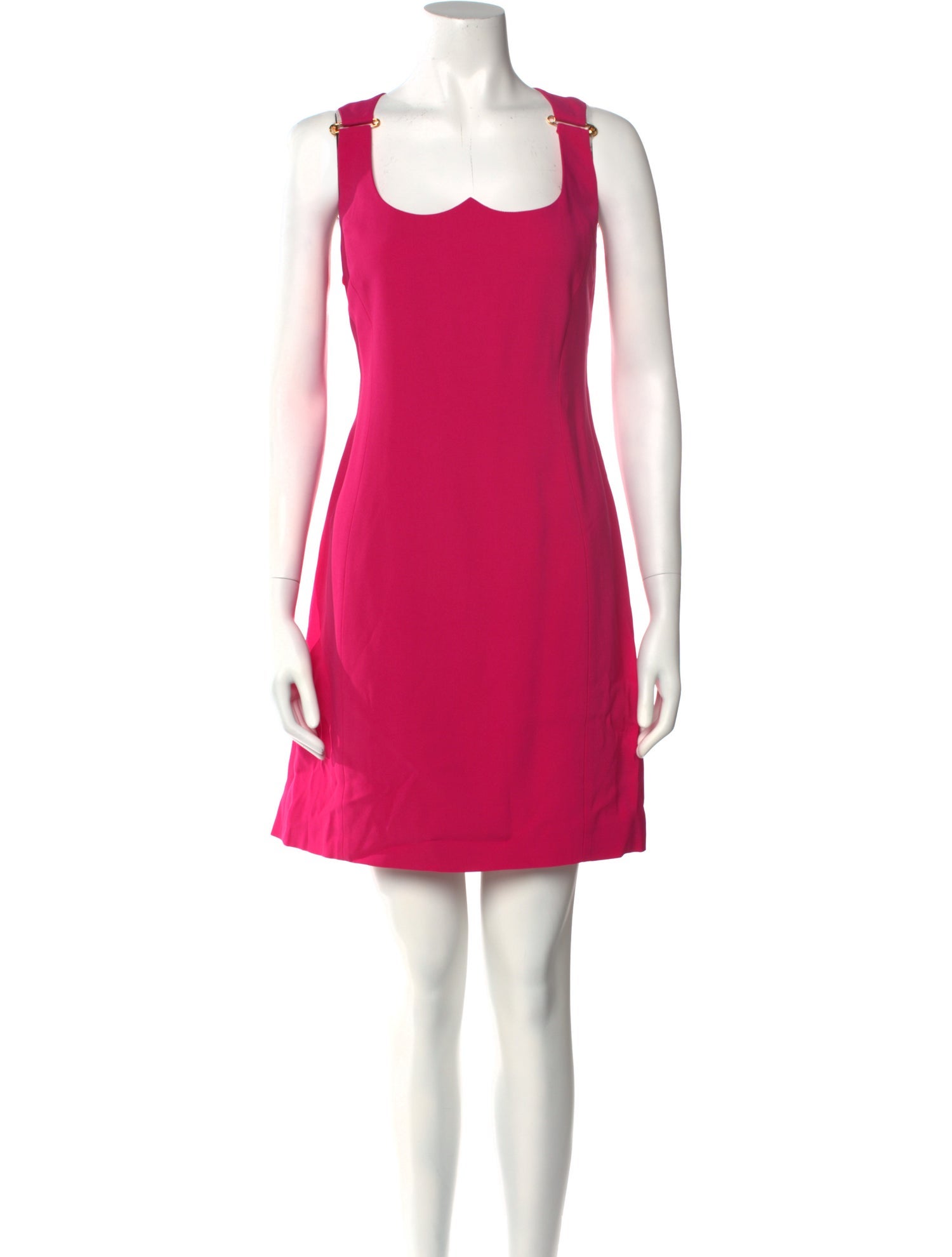 Versace Scoop Neck Mini Dress