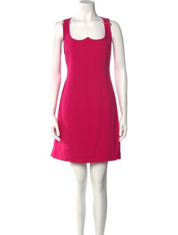 Versace Dresses Scoop Neck Mini Dress Us12, It48 | XL