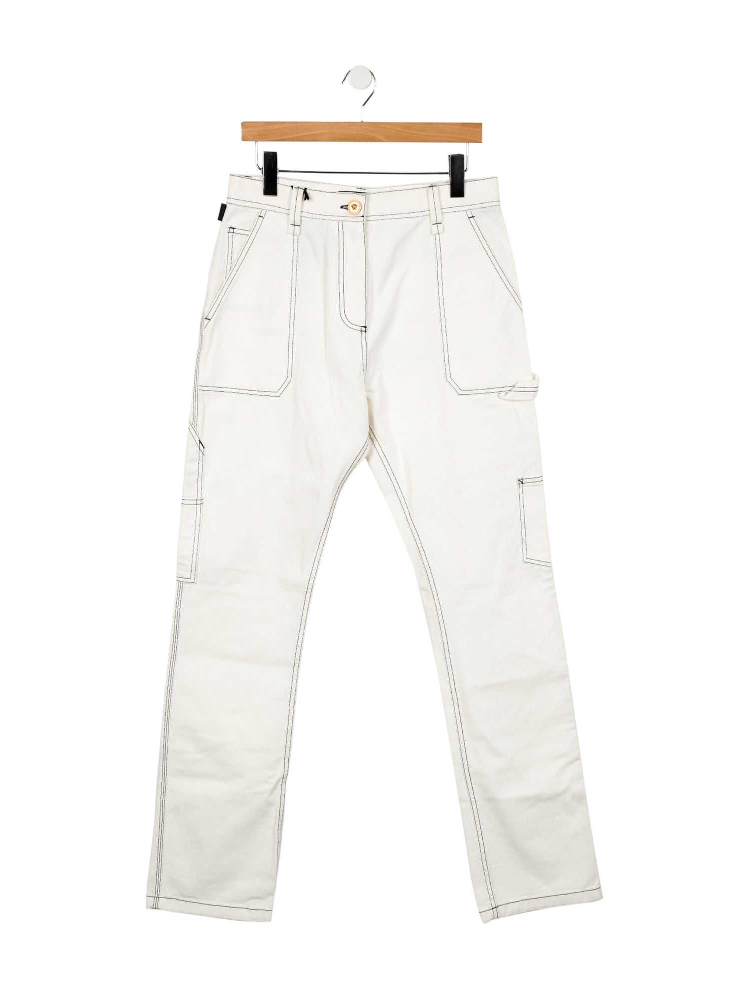 Versace High-Rise Straight Leg Jeans