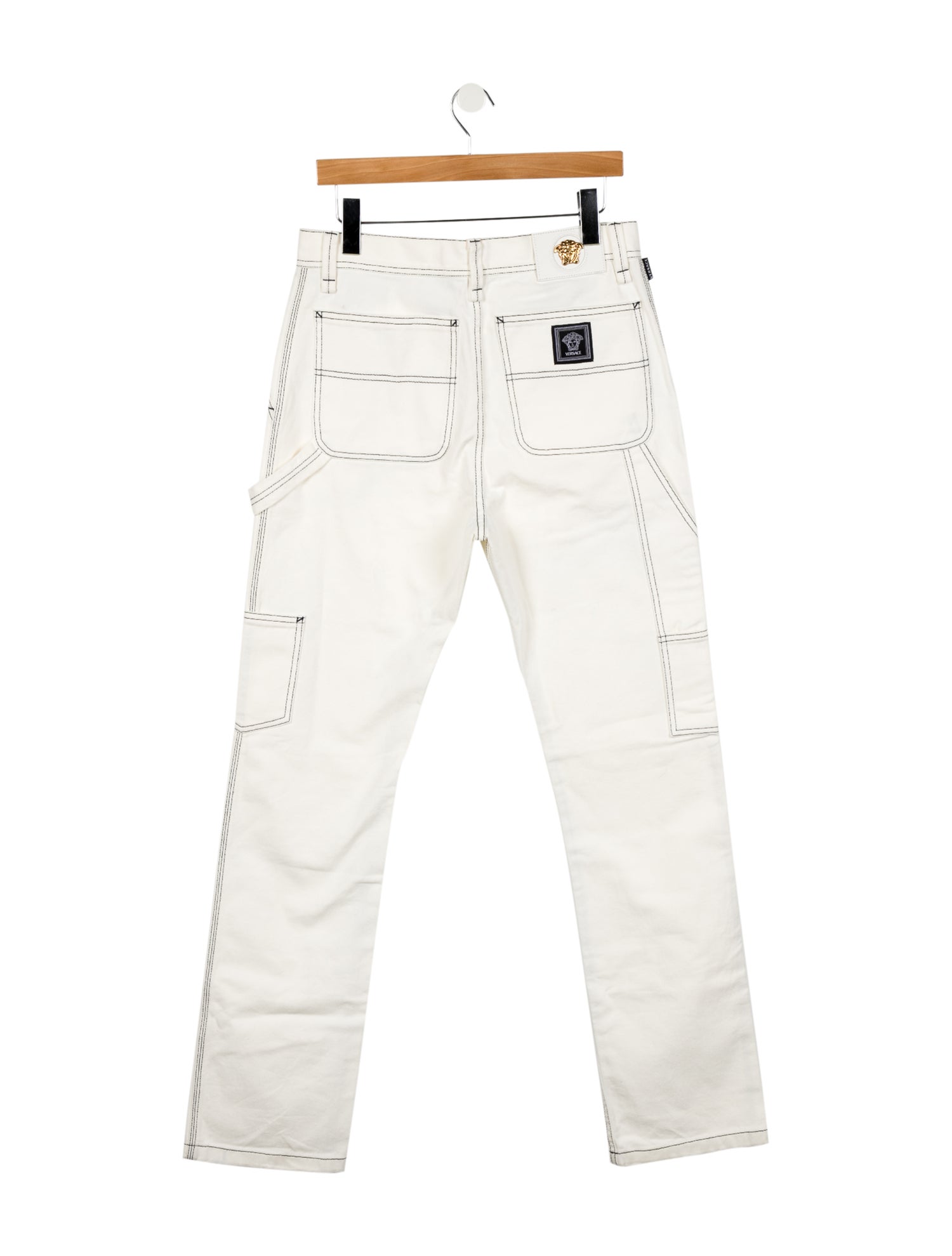 Versace High-Rise Straight Leg Jeans