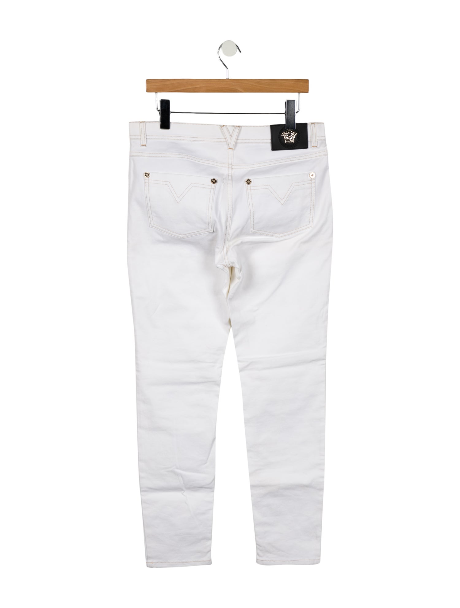 Versace Mid-Rise Straight Leg Jeans