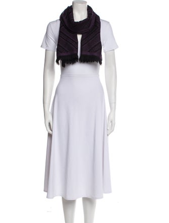 Versace Wool Printed Scarf