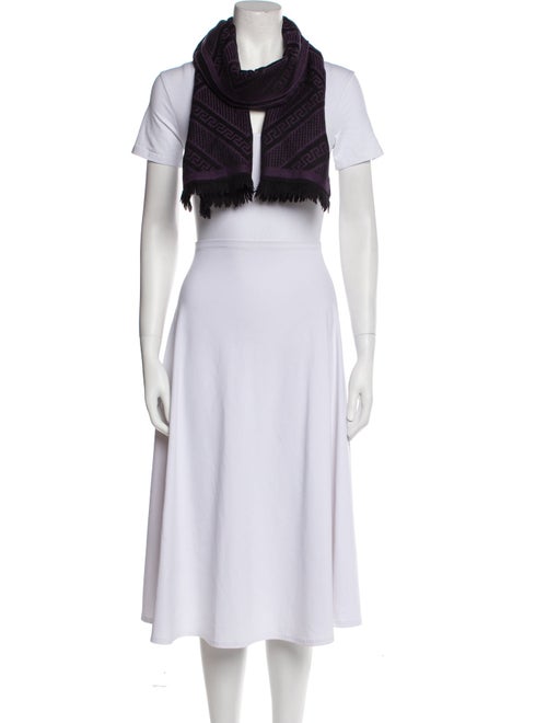 Versace Wool Printed Scarf