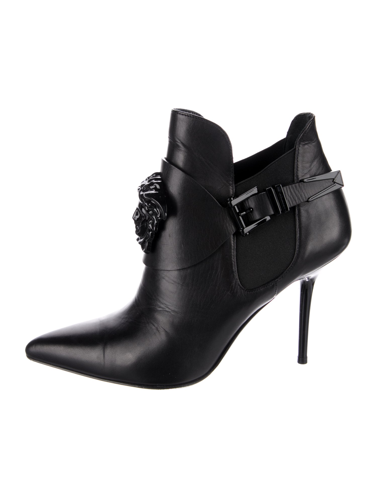 Versace Medusa Insignia Leather Pumps