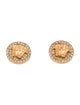 Versace Crystal Medusa Stud Earrings