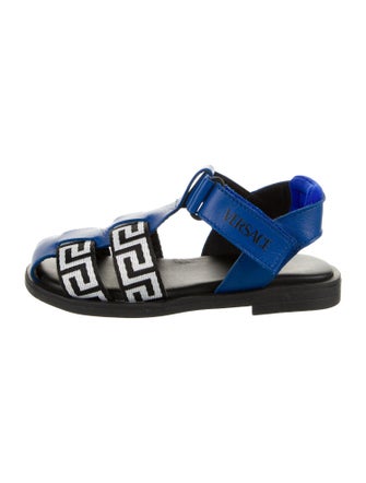 Versace Boys' Logo Strap Sandals