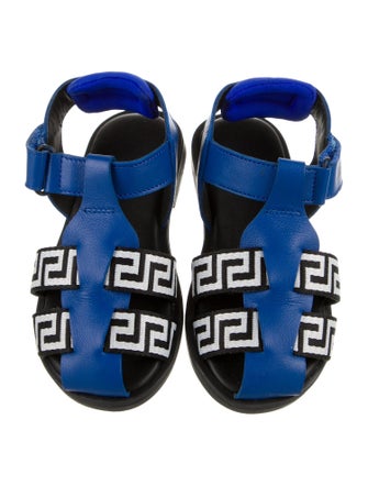 Versace Boys' Logo Strap Sandals