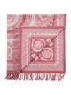 Versace Crete de Fleur Fringed Throw Blanket