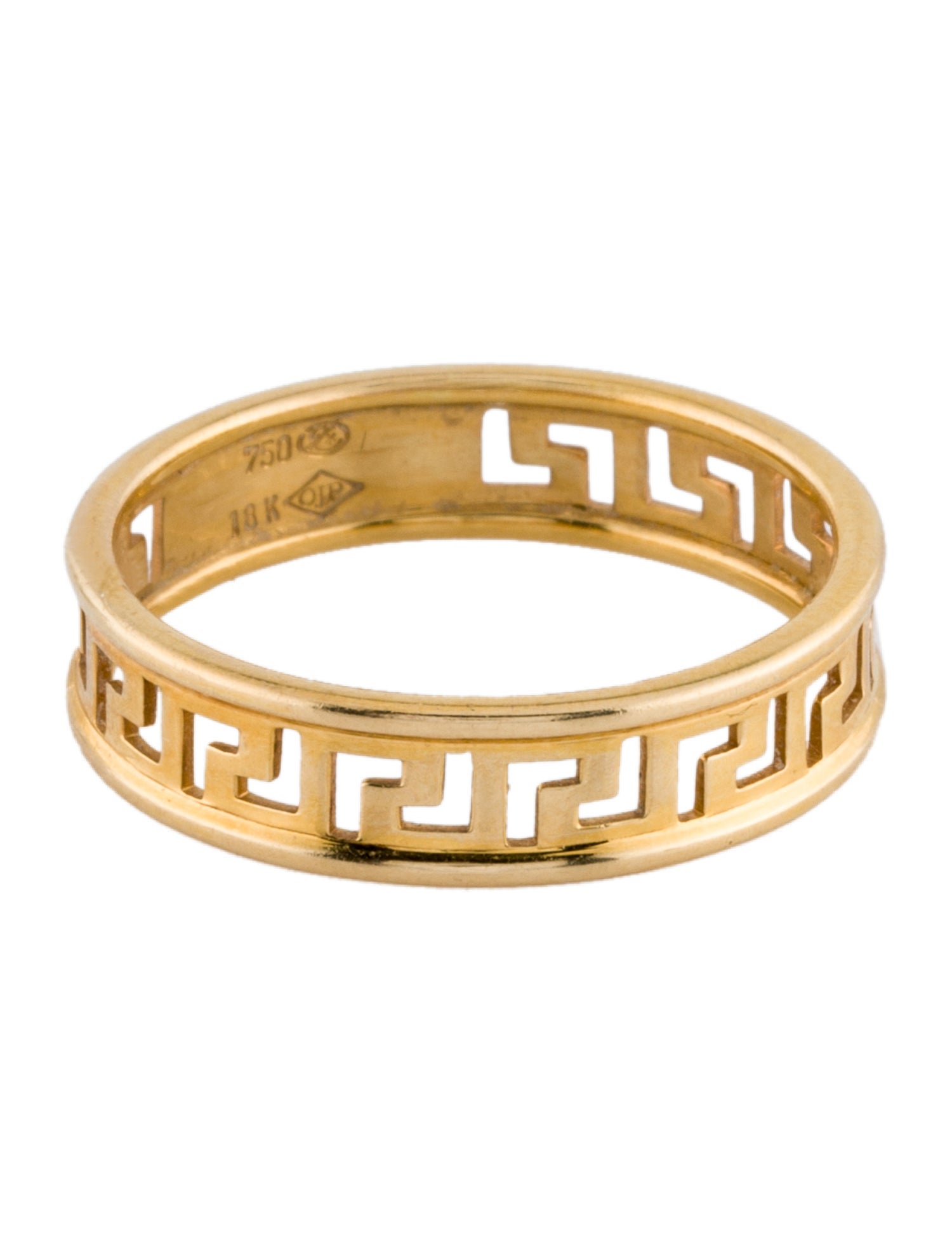Versace 18K Greek Key Band