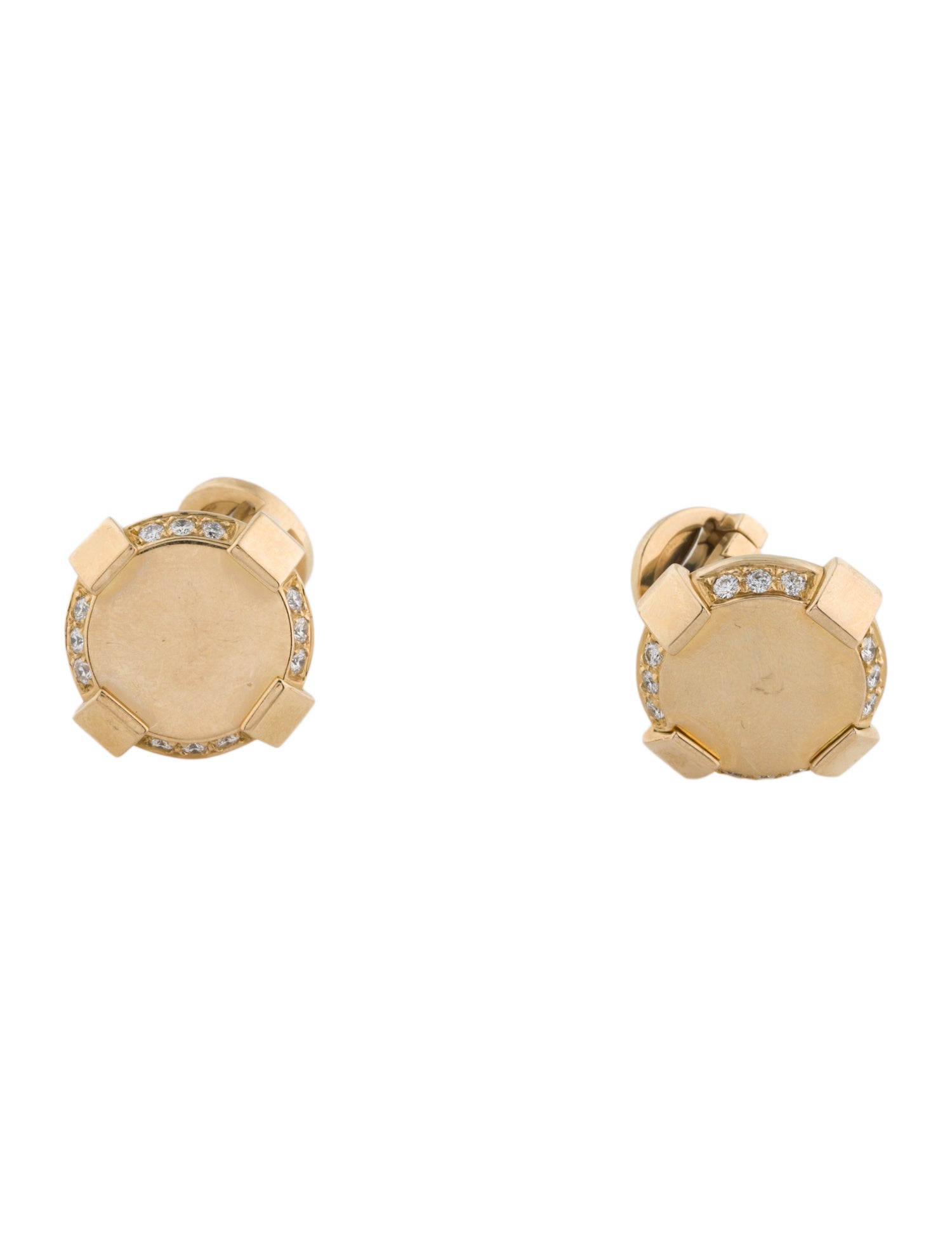 Versace 18K Diamond Cufflinks