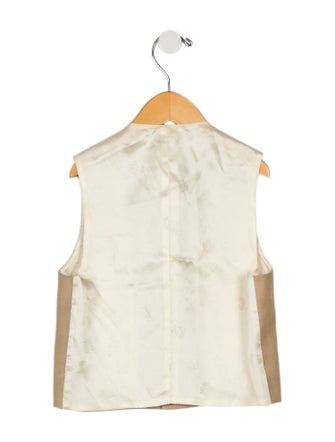 Young Versace Toddler Boys' Solid Virgin Wool Vest