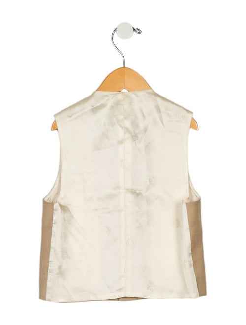 Young Versace Toddler Boys' Solid Virgin Wool Vest