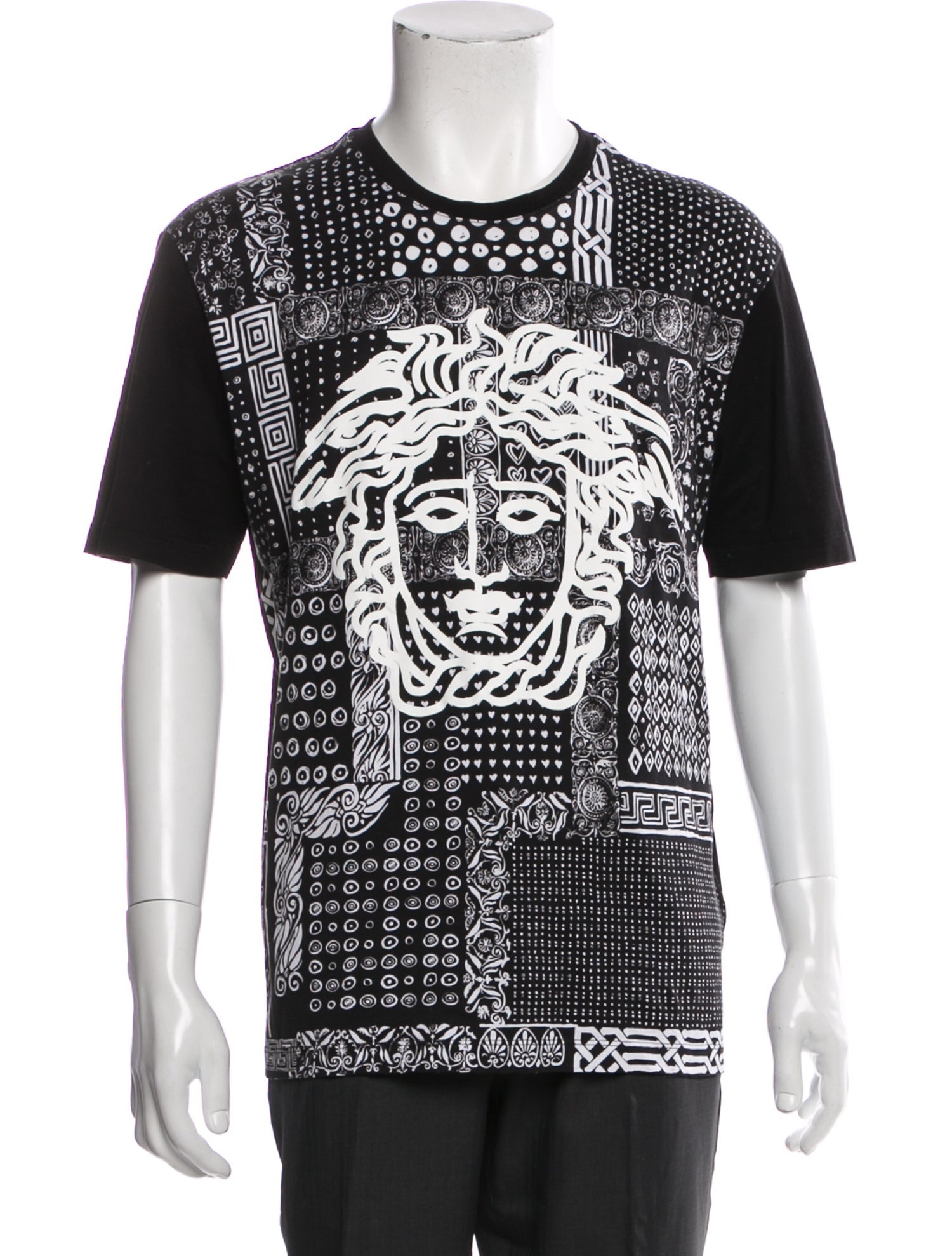 Versace Printed Crew Neck T-Shirt