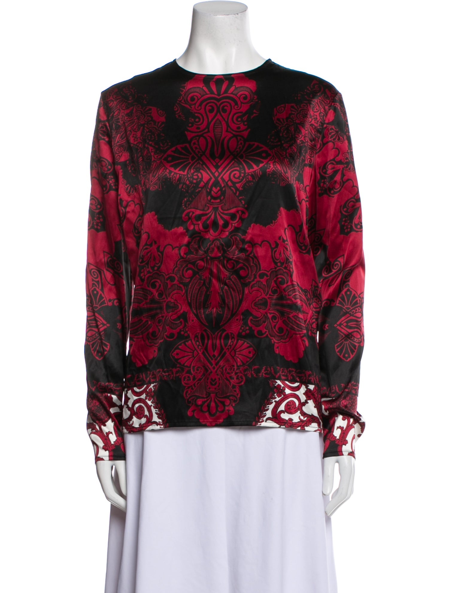 Versace Silk Printed Blouse