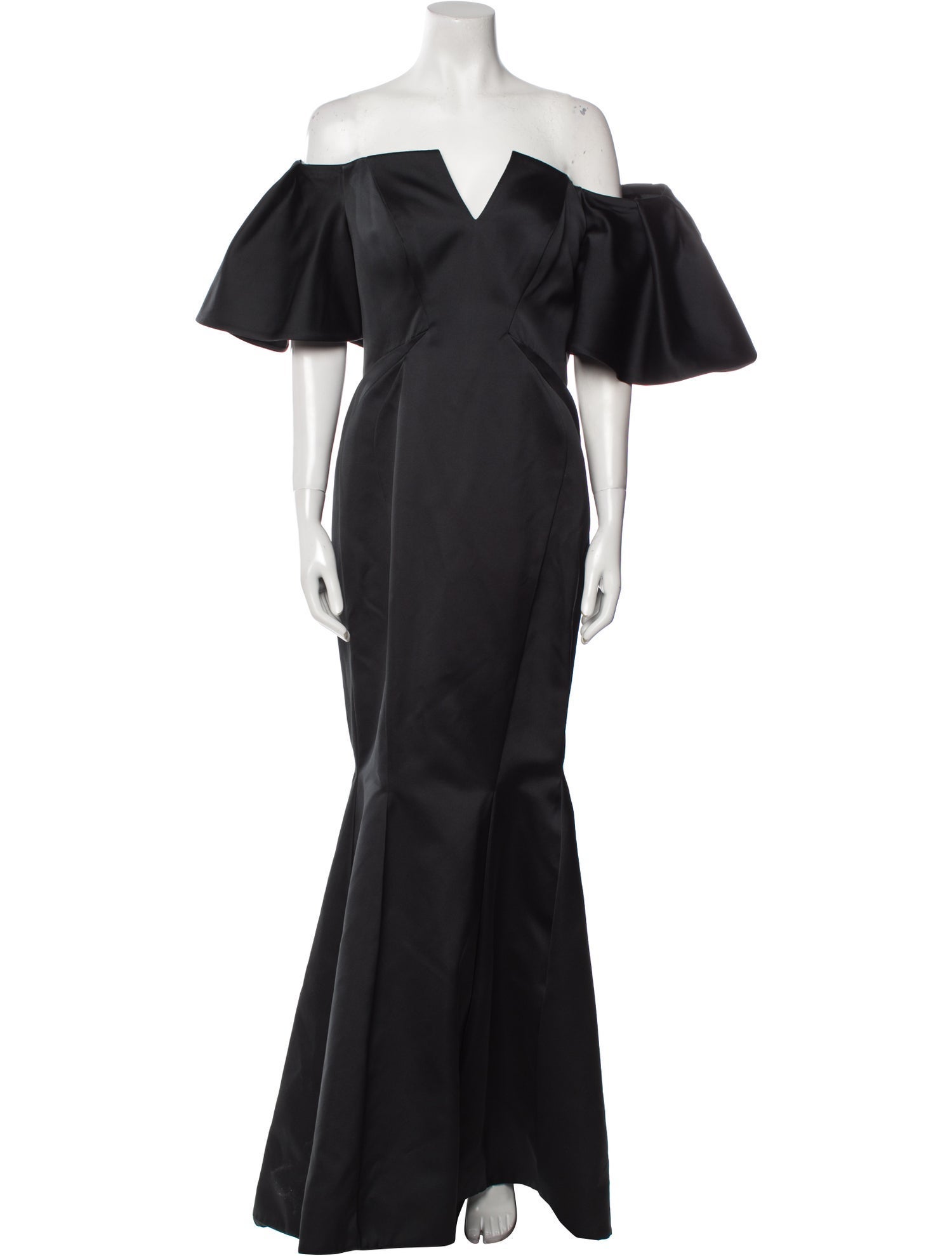 Zac Posen Off-The-Shoulder Long Dress