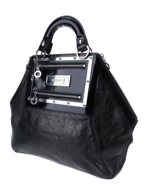 Versace Black Leather Handbag