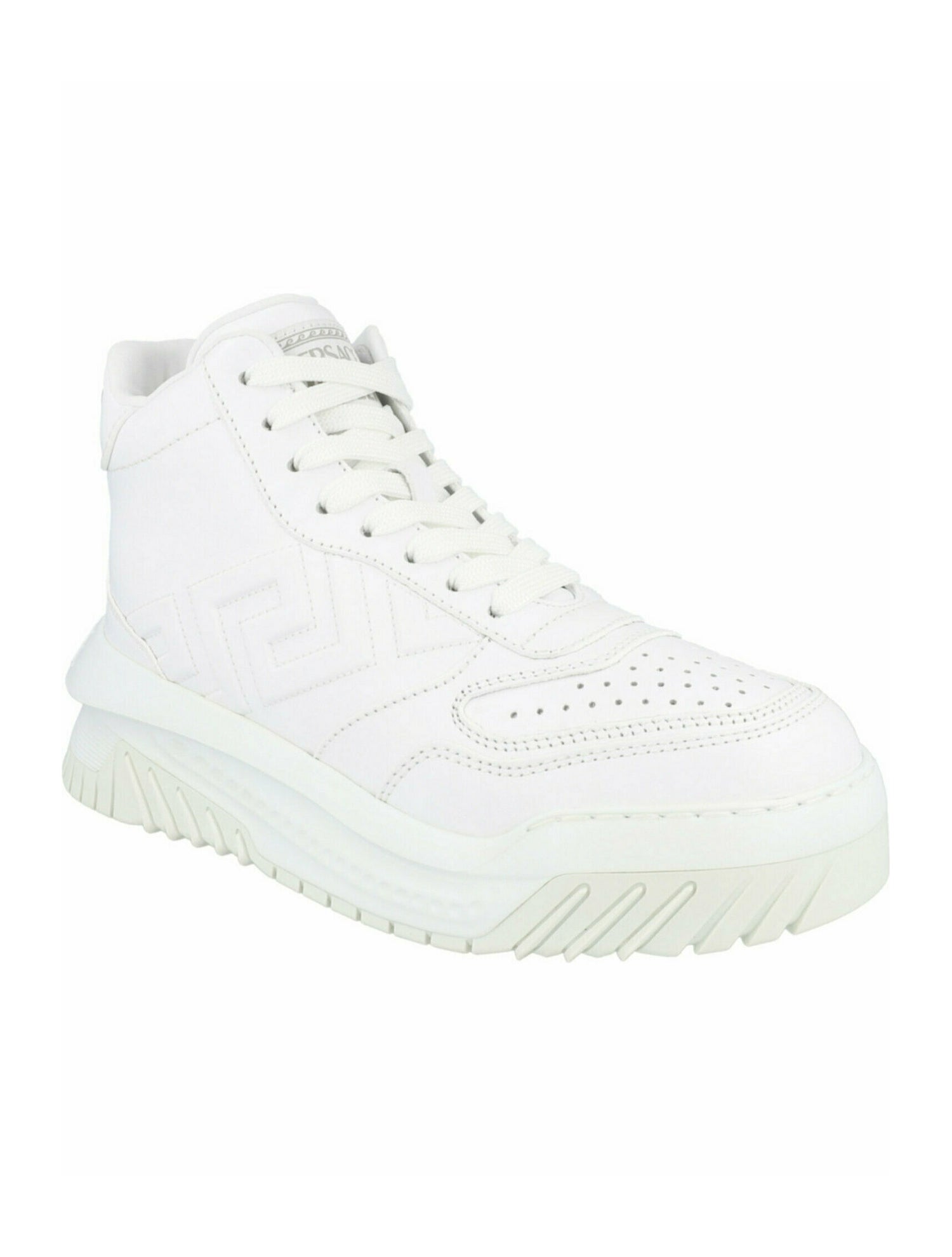 Versace Greca Calf Leather Pattern Sneakers w/ Tags