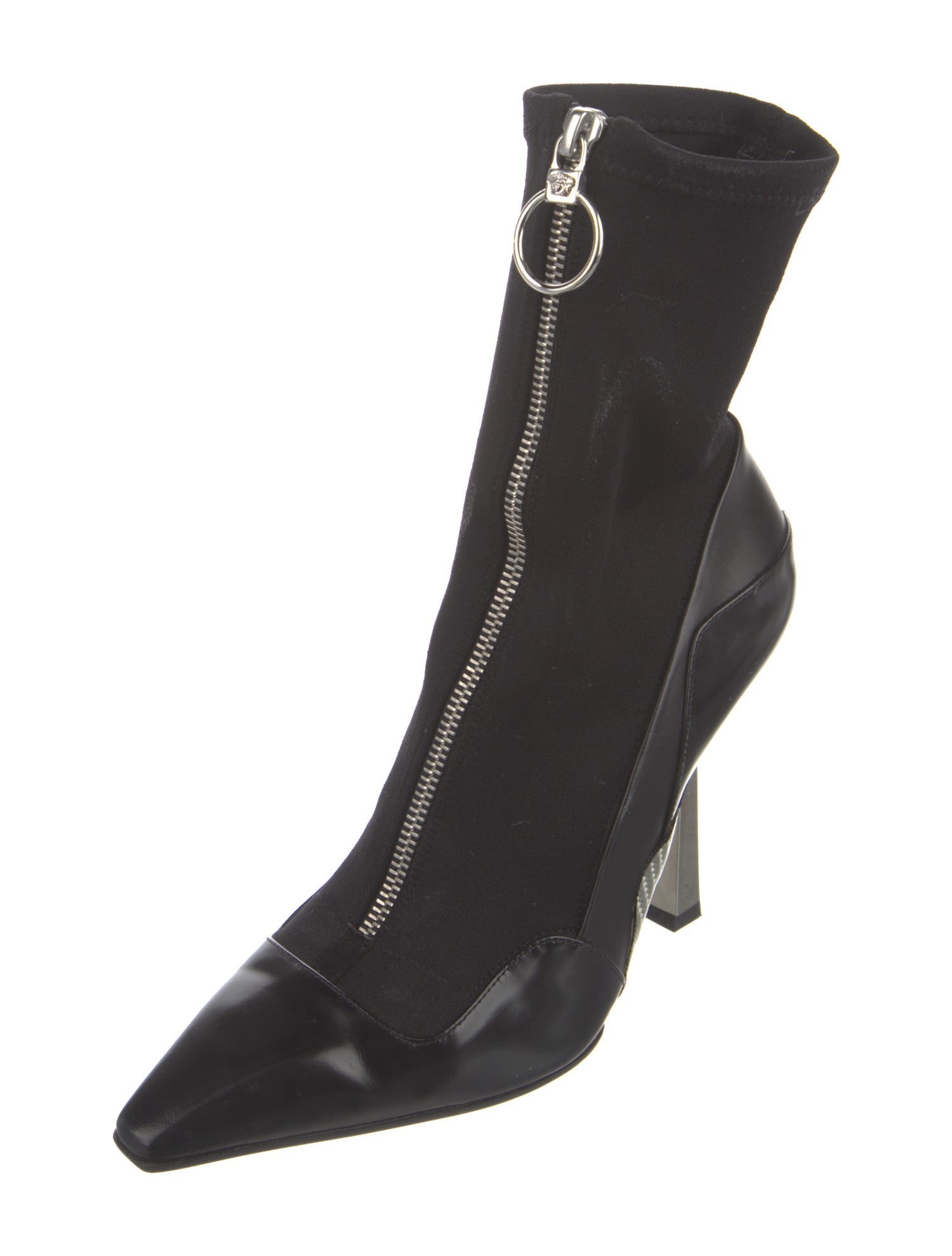 Versace Nylon Lace-Up Boots